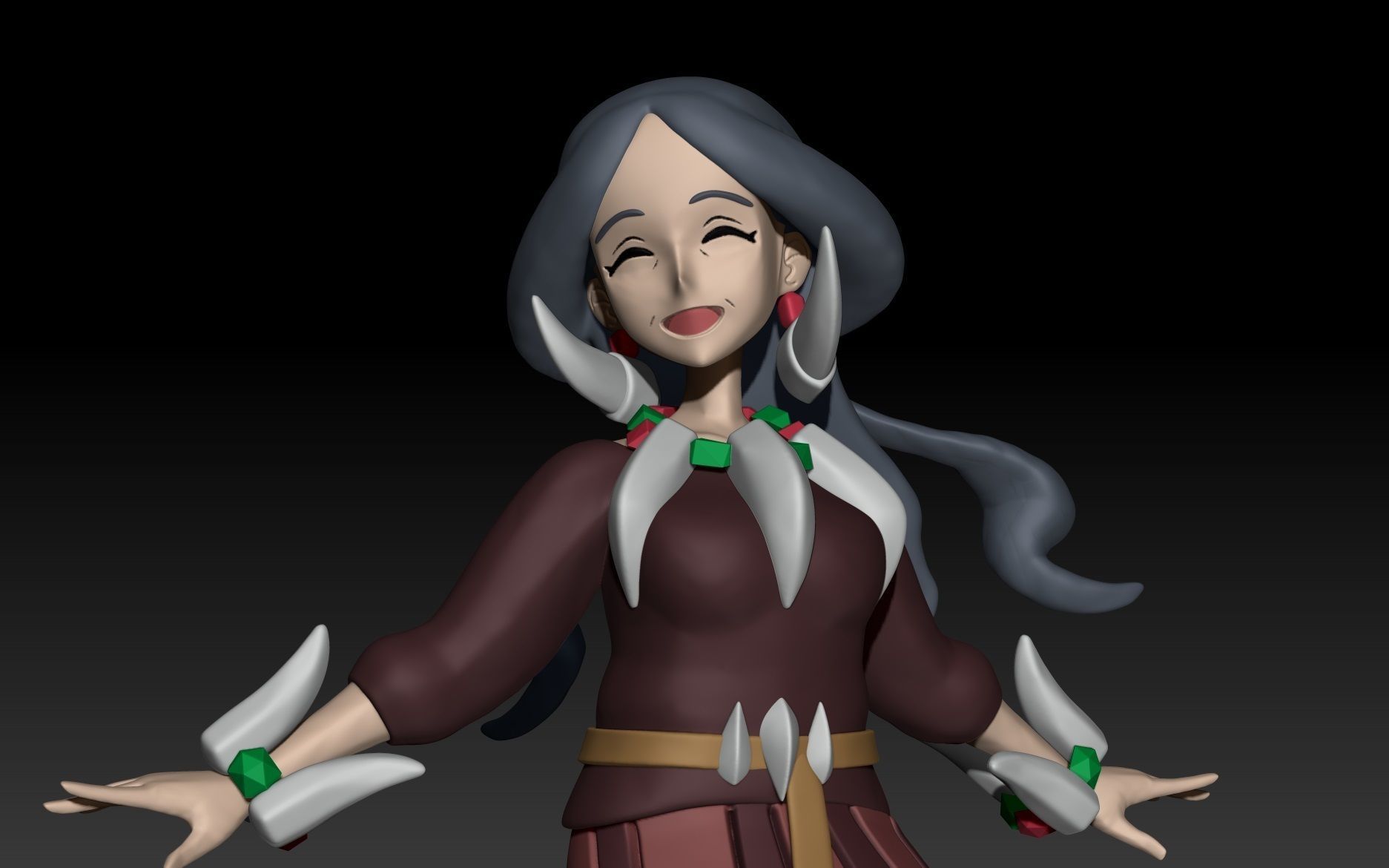 Pokemon Kalos Elite Four Drasna 3D print model_2