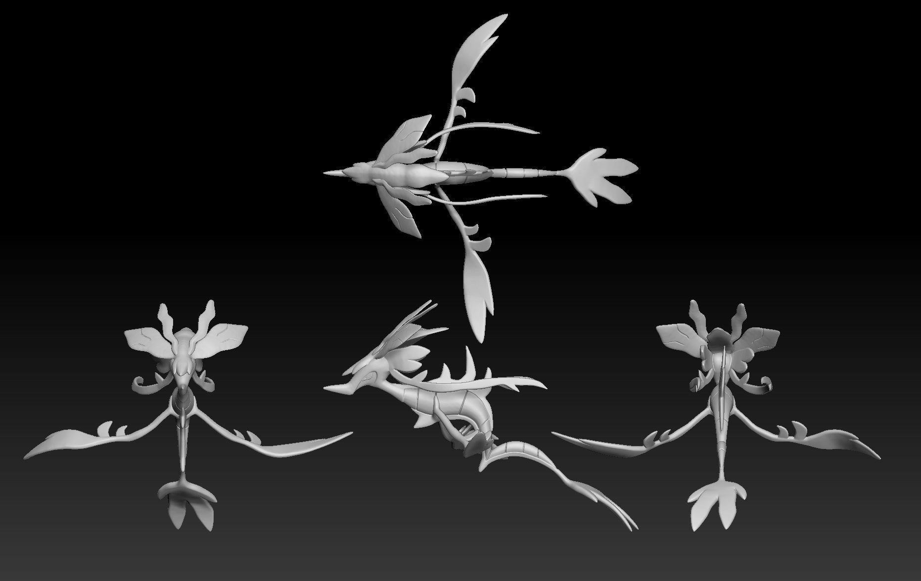 Pokemon Kalos Elite Four Drasna 3D print model_4