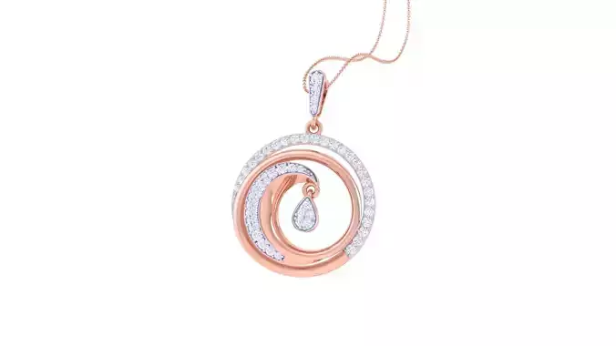 Diamond Pendant 3dm stl obj gltf glb 3mf renders details