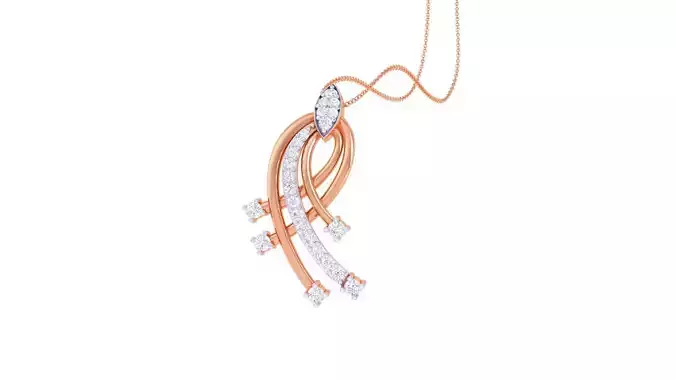 Diamond Pendant 3dm stl obj gltf glb 3mf renders details