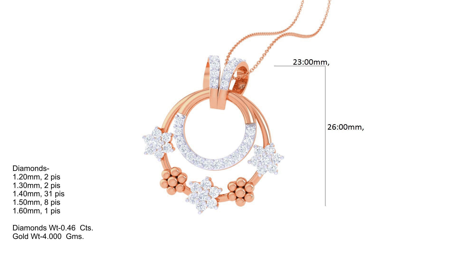  Diamond Pendant 3dm stl obj gltf glb 3mf renders details 3D print model_6