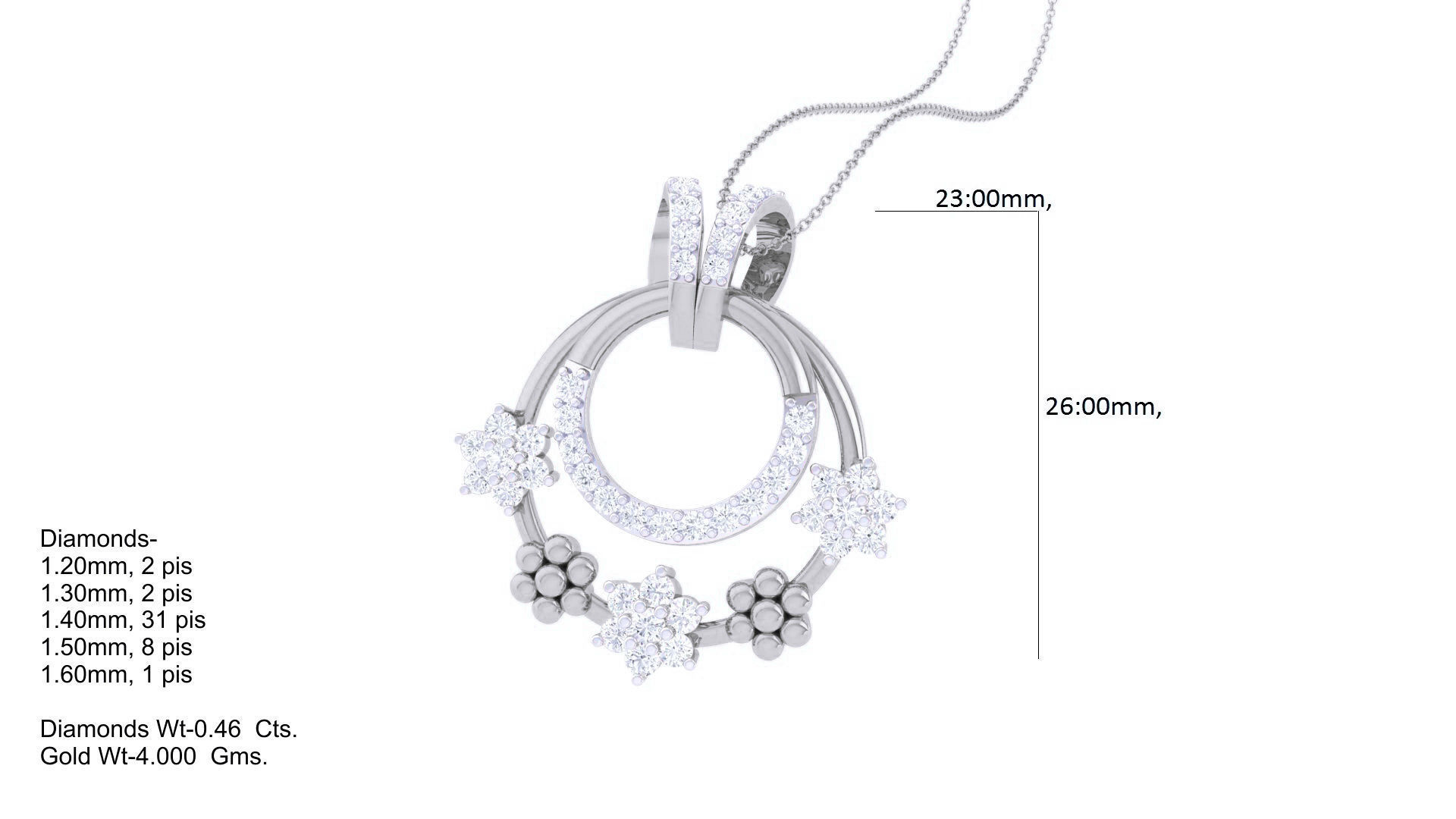  Diamond Pendant 3dm stl obj gltf glb 3mf renders details 3D print model_4