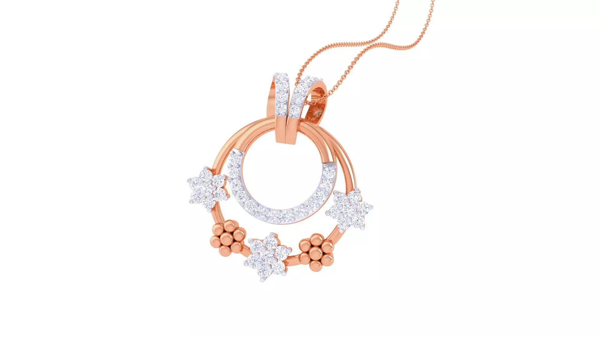  Diamond Pendant 3dm stl obj gltf glb 3mf renders details 3D print model_0