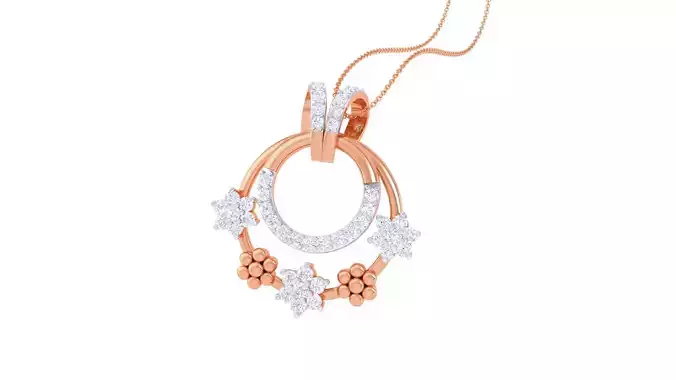 Diamond Pendant 3dm stl obj gltf glb 3mf renders details 3D print model