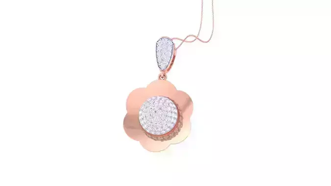 Diamond Pendant 3dm stl obj gltf glb 3mf renders details