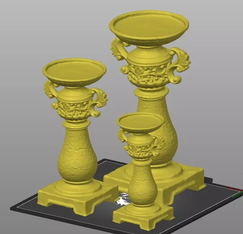 candle holder 3 sizes  3D print model_0