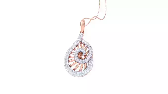 Diamond Pendant 3dm stl obj gltf glb 3mf renders details