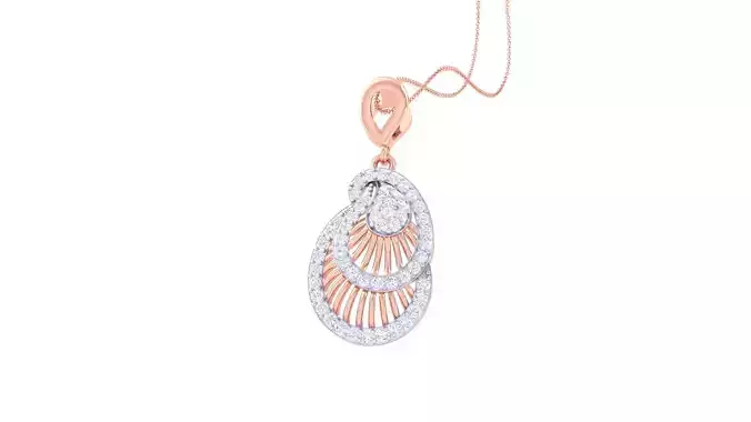 Diamond Pendant 3dm stl obj gltf glb 3mf renders details