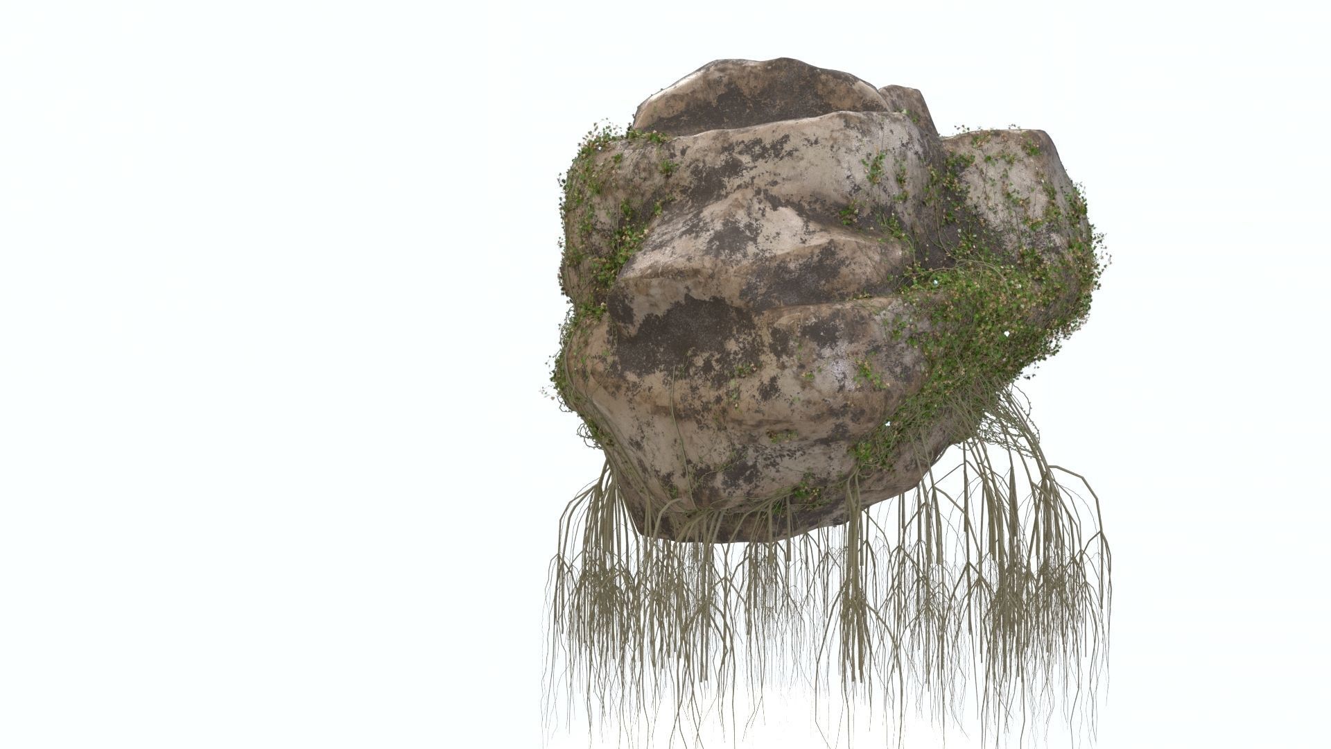 4K Realistic Giant Rock Ivy  3D model_3