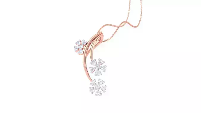 Diamond Pendant 3dm stl obj gltf glb 3mf renders details