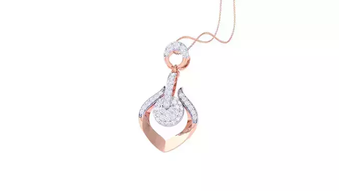 Diamond Pendant 3dm stl obj gltf glb 3mf renders details
