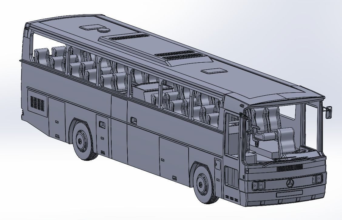 MERCEDES 303RHD 1 14 scale model 3D print model_2