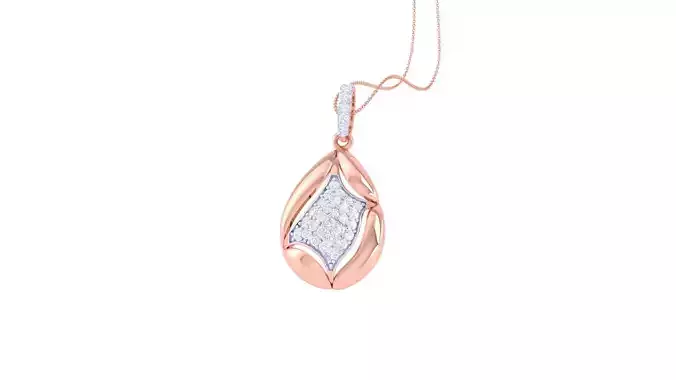 Diamond Pendant 3dm stl obj gltf glb 3mf renders details