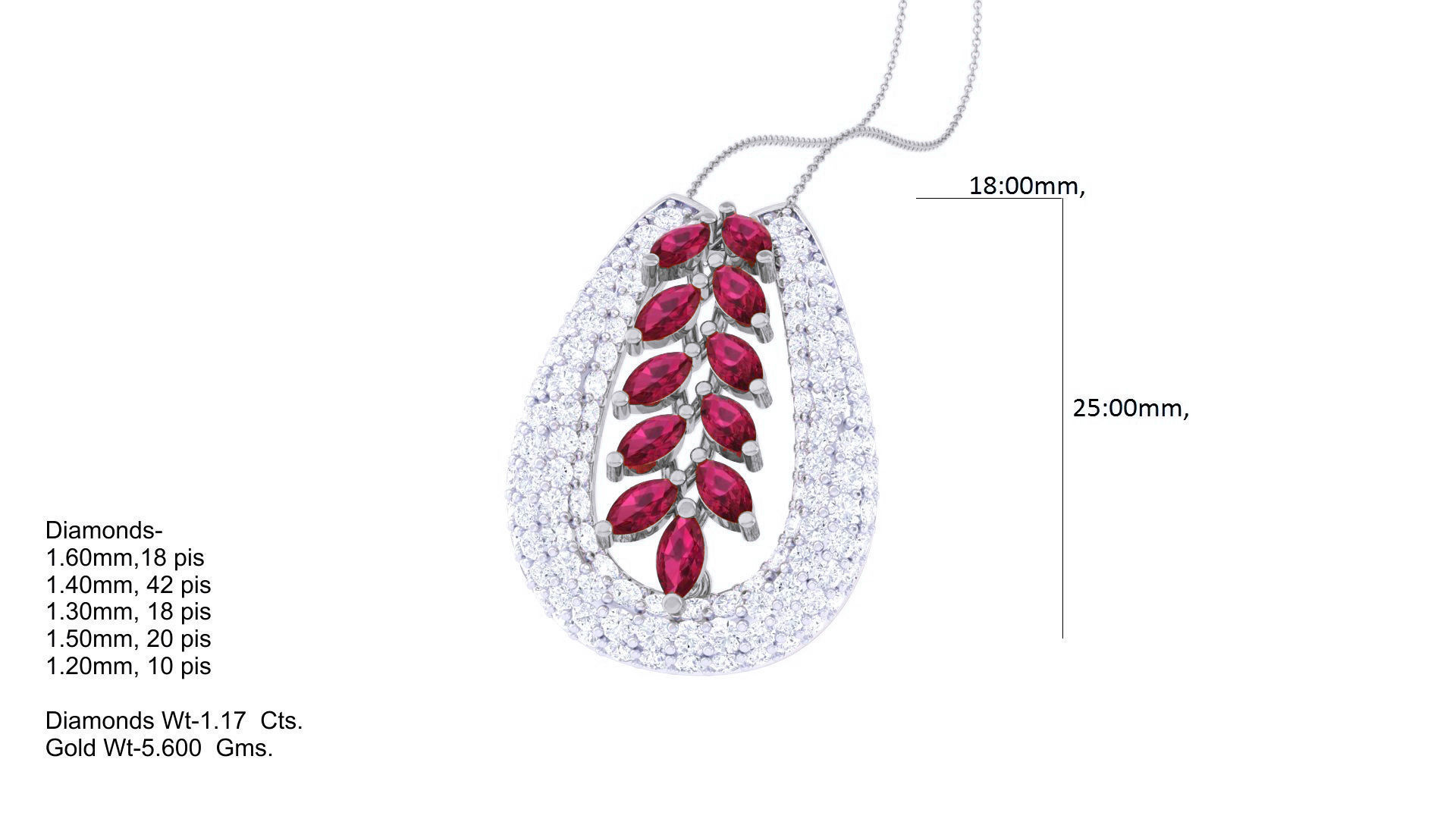 Diamond Pendant 3dm stl obj gltf glb 3mf renders details 3D print model_6