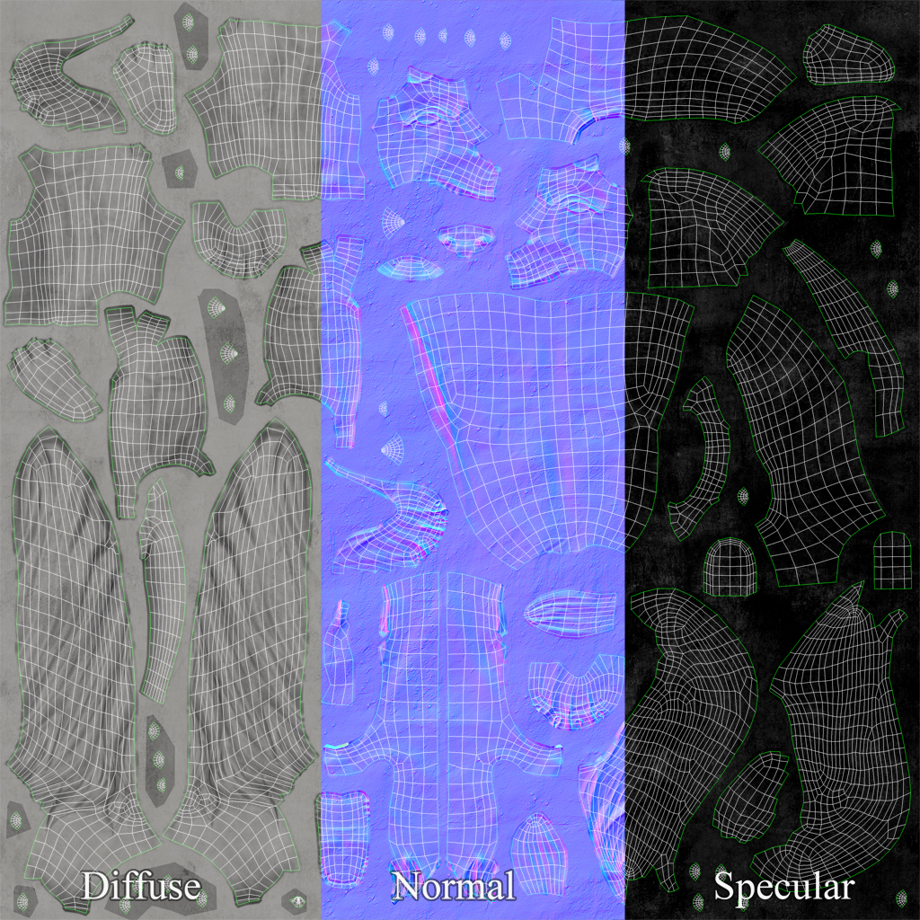 Lion Sitting Statue Low-poly 3D model_8