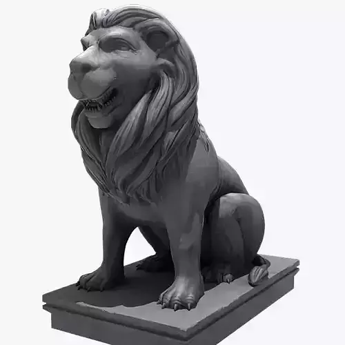 Lion Sitting Statue