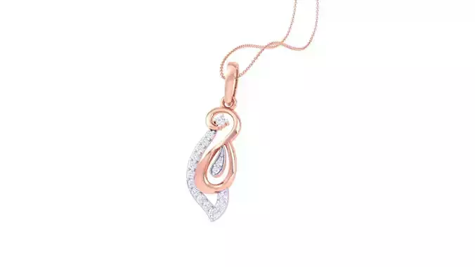 Diamond Pendant 3dm stl obj gltf glb 3mf renders details