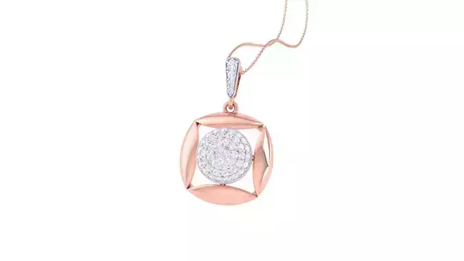 Diamond Pendant 3dm stl obj gltf glb 3mf renders details
