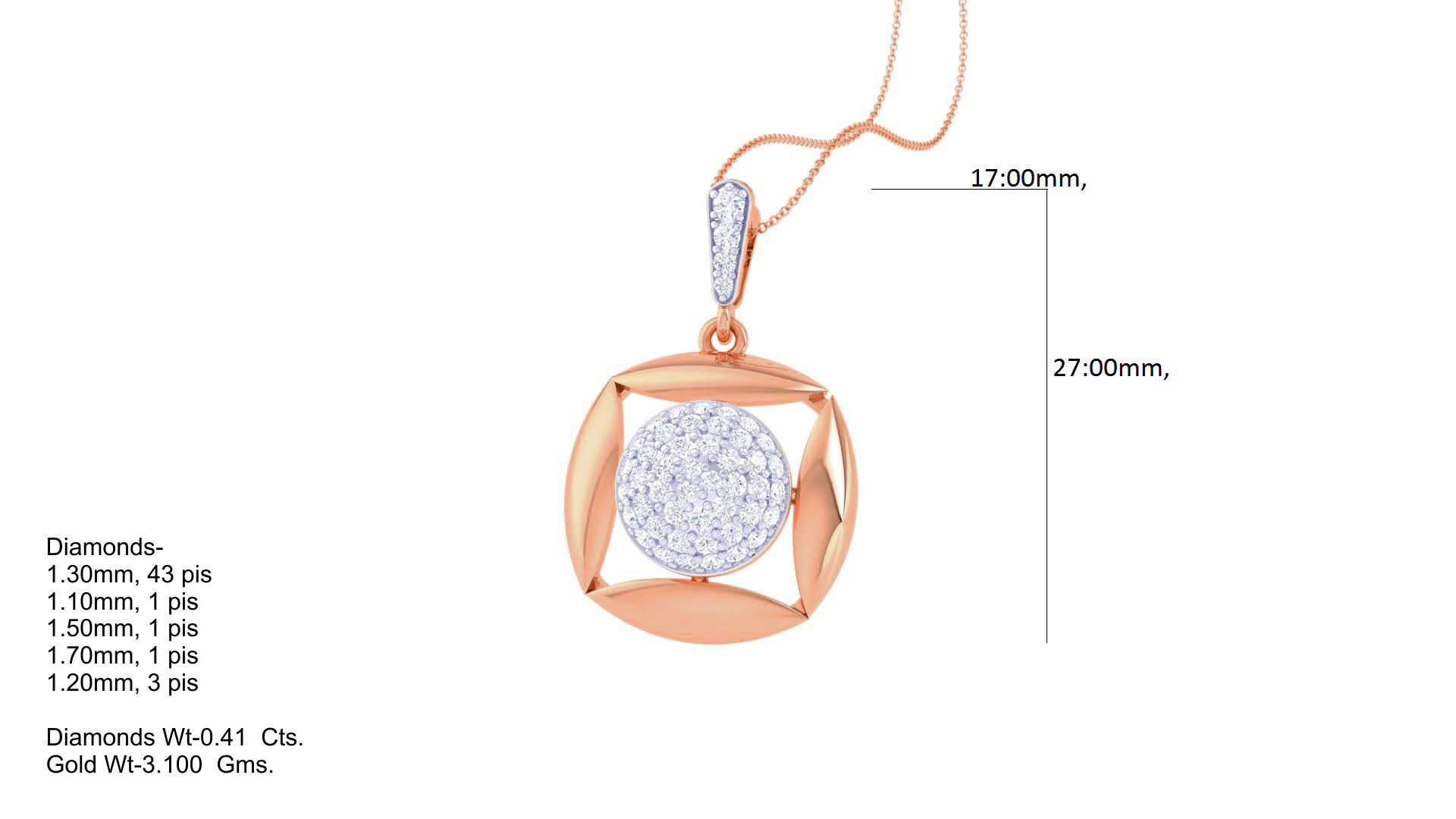 Diamond Pendant 3dm stl obj gltf glb 3mf renders details 3D print model_4