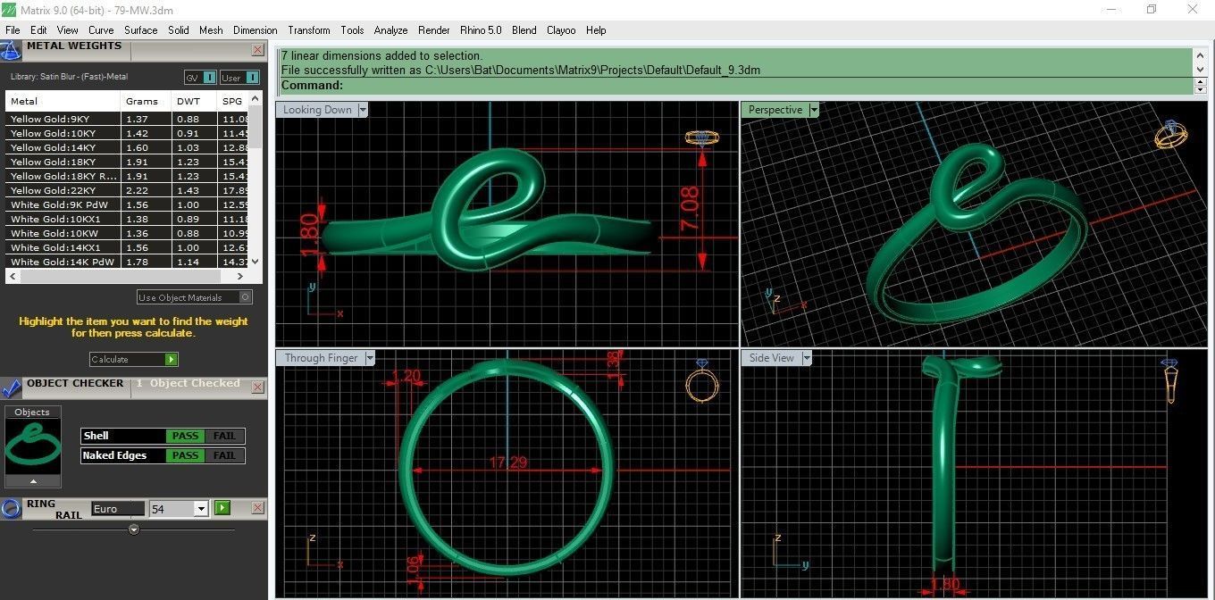 alphabet minimal E ring 79-MW 3D print model_2