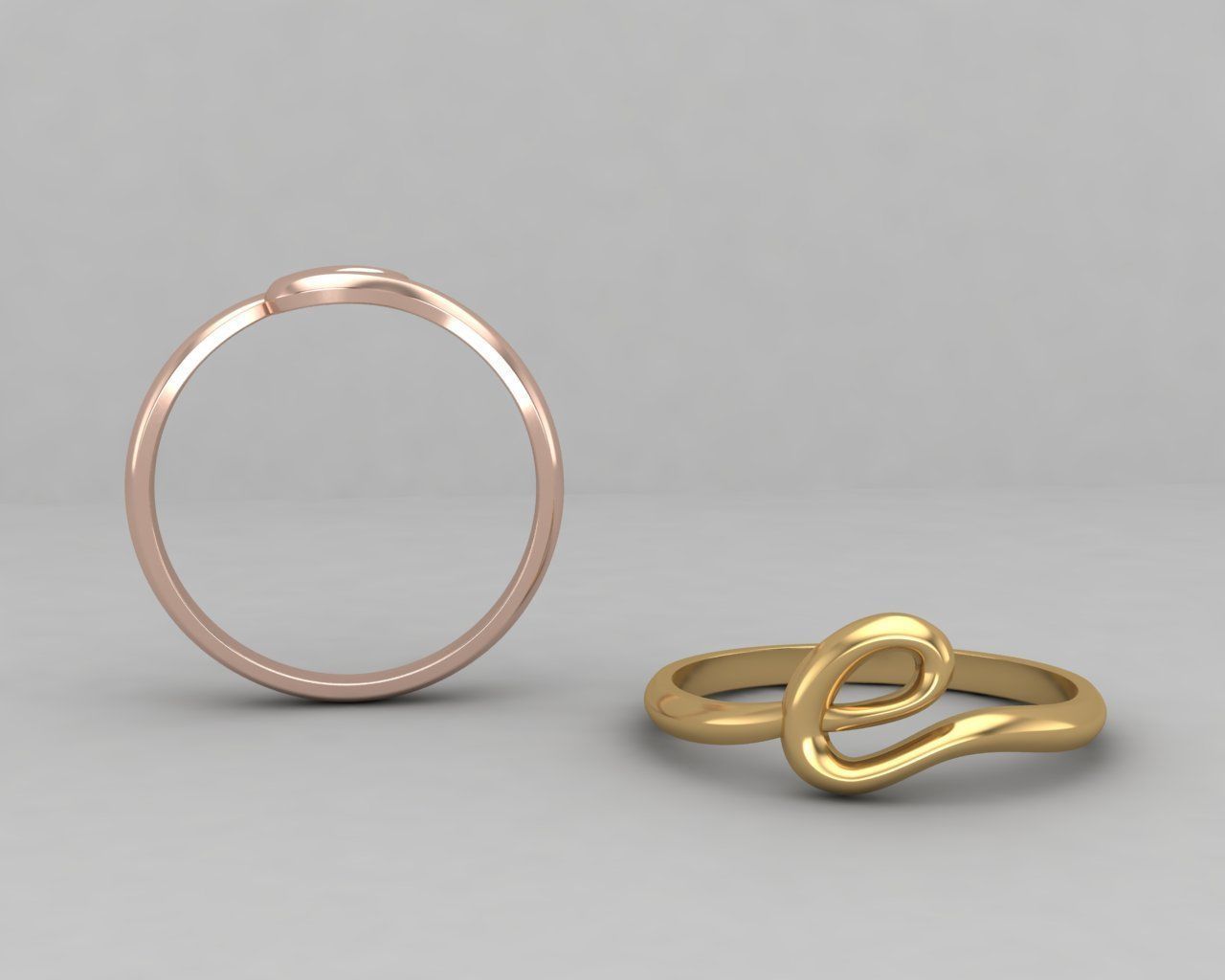 alphabet minimal E ring 79-MW 3D print model_1