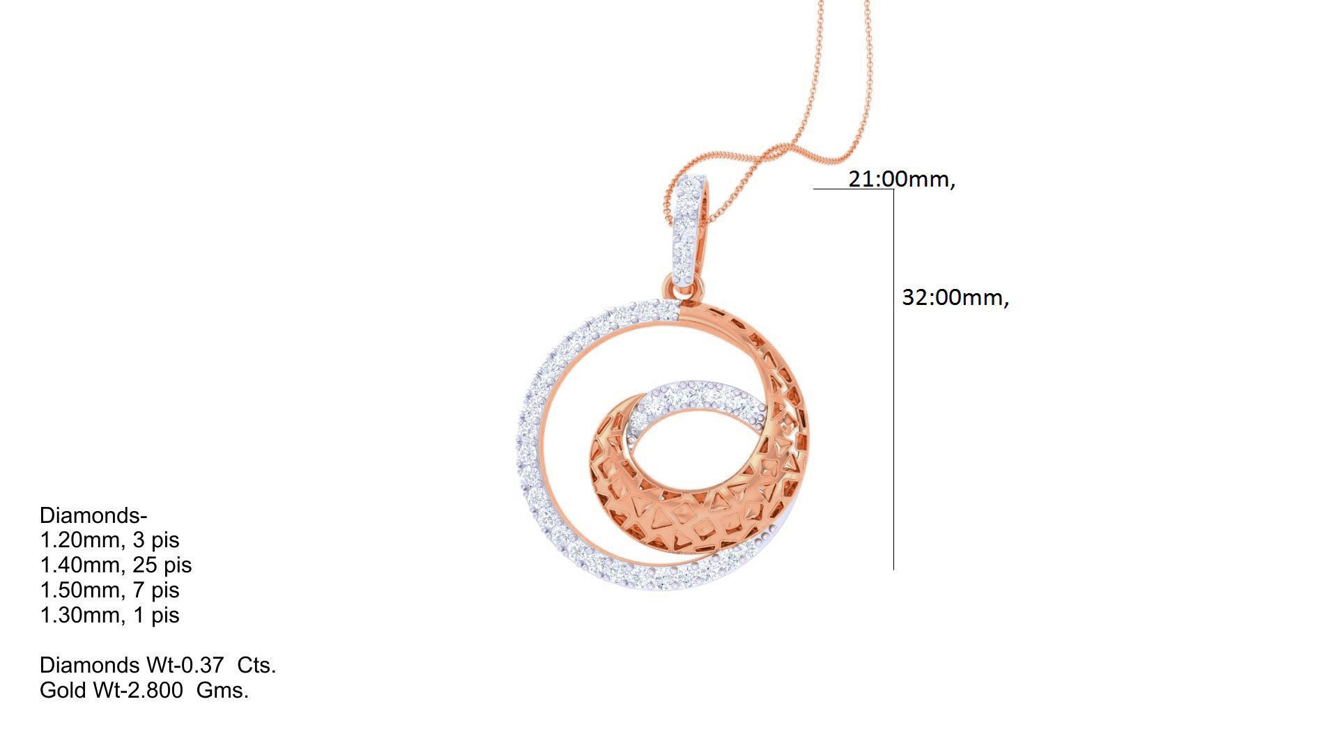 Diamond Pendant 3dm stl obj gltf glb 3mf renders details 3D print model_5