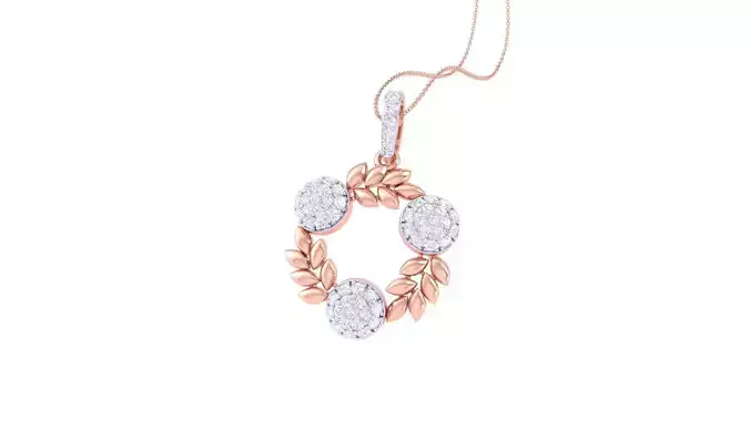 Diamond Pendant 3dm stl obj gltf glb 3mf renders details