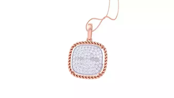 Diamond Pendant 3dm stl obj gltf glb 3mf renders details