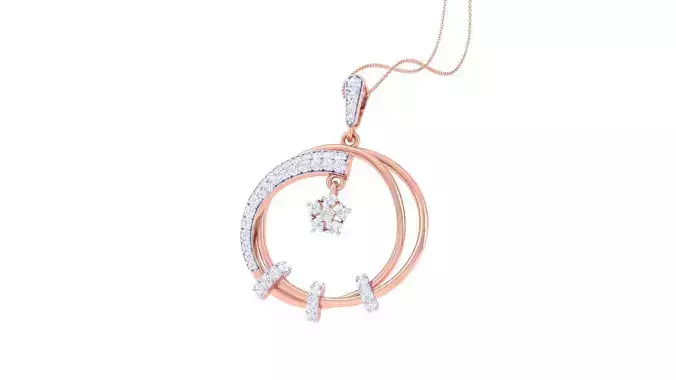 Diamond Pendant 3dm stl obj gltf glb 3mf renders details