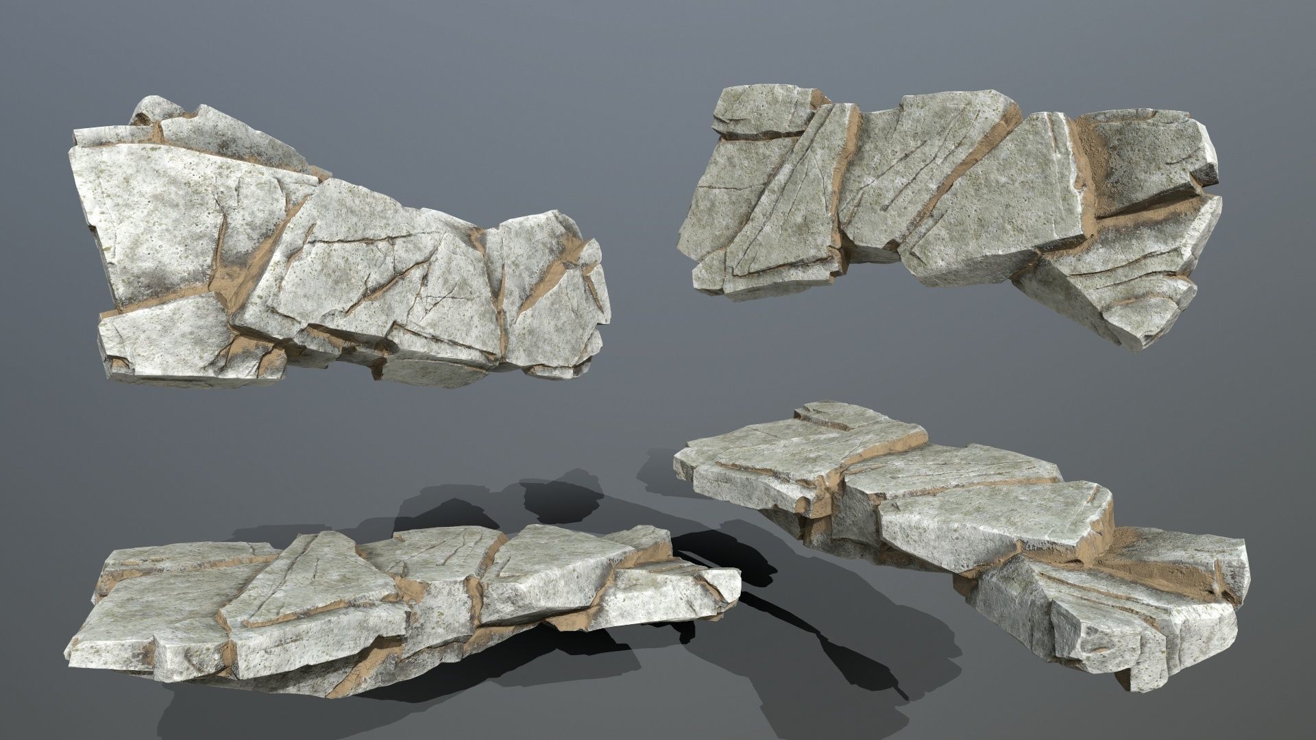 rocks Low-poly 3D model_10
