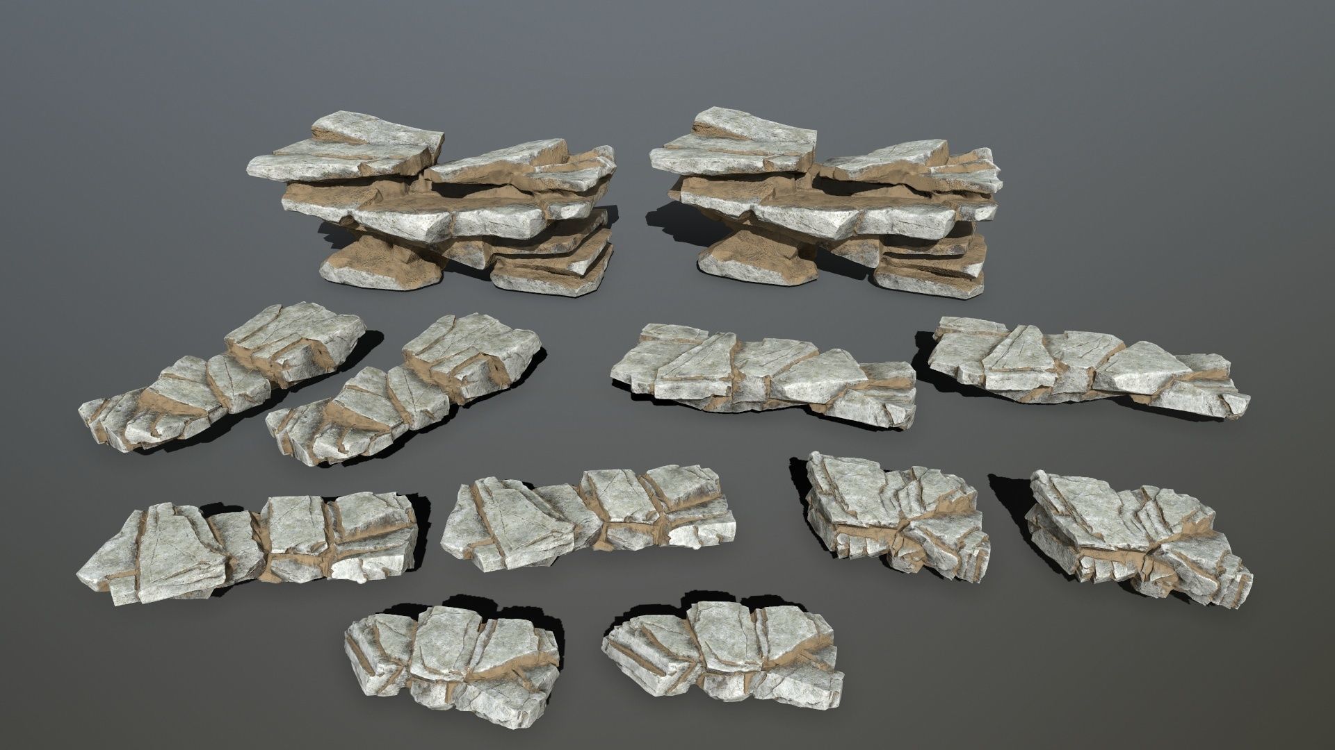 rocks Low-poly 3D model_14