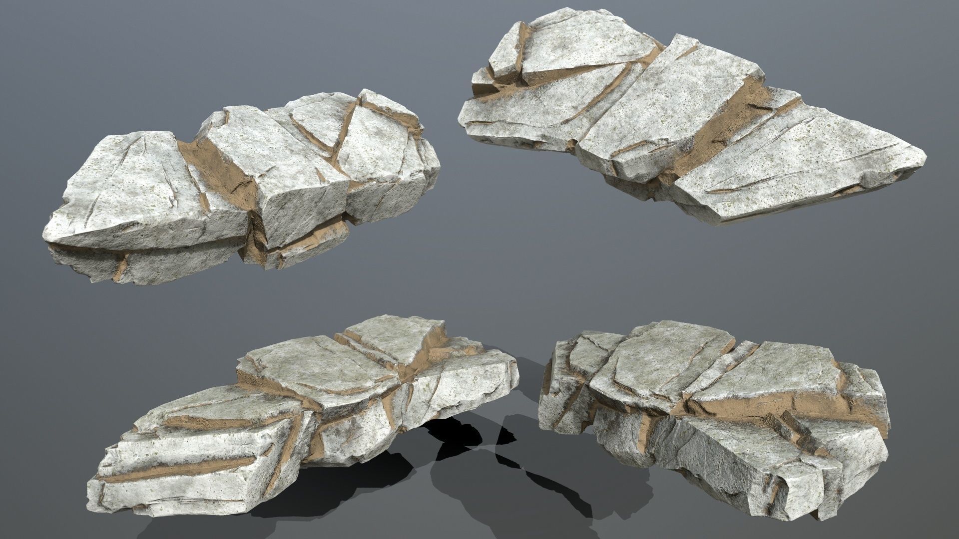 rocks Low-poly 3D model_12