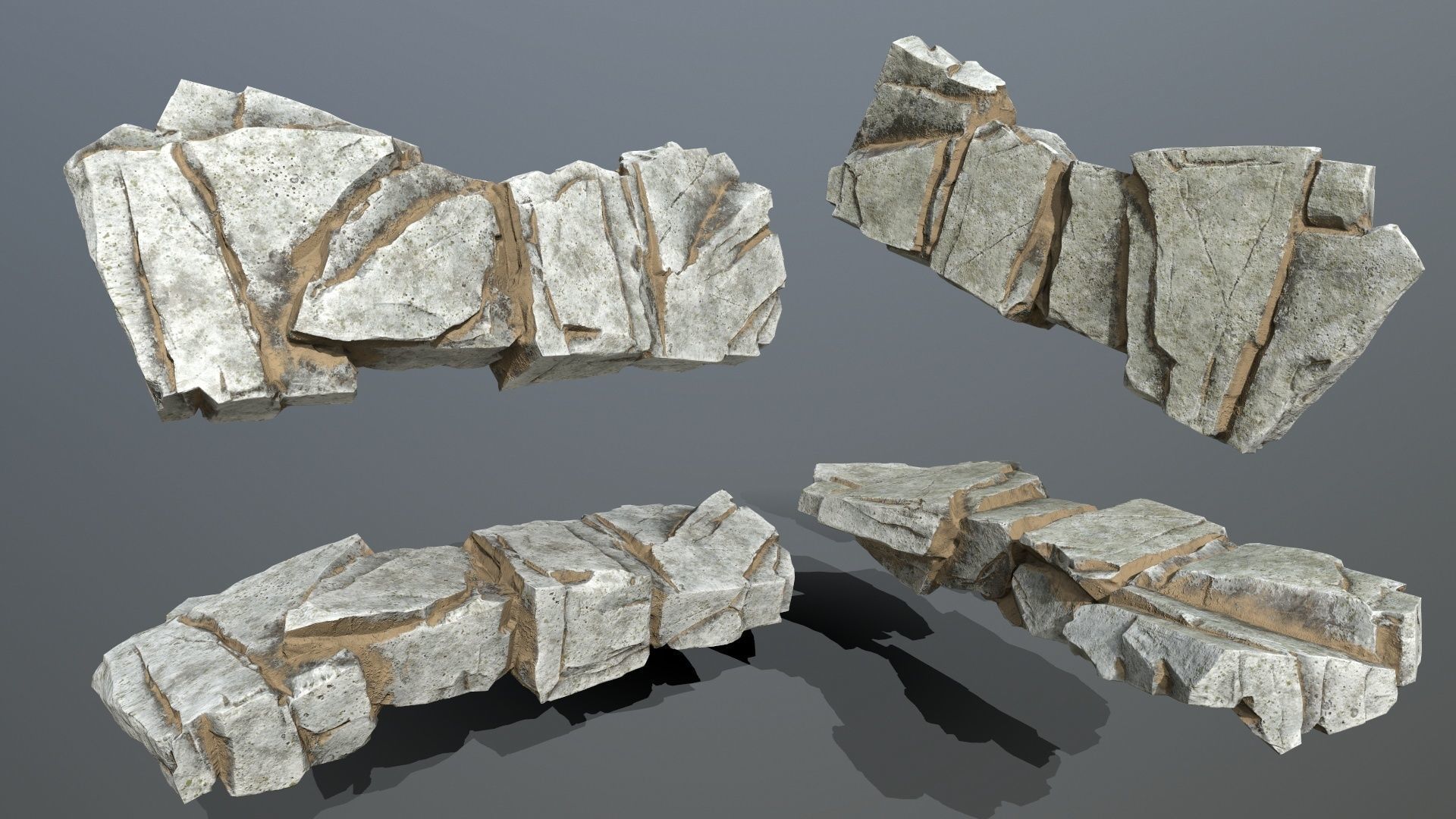 rocks Low-poly 3D model_11