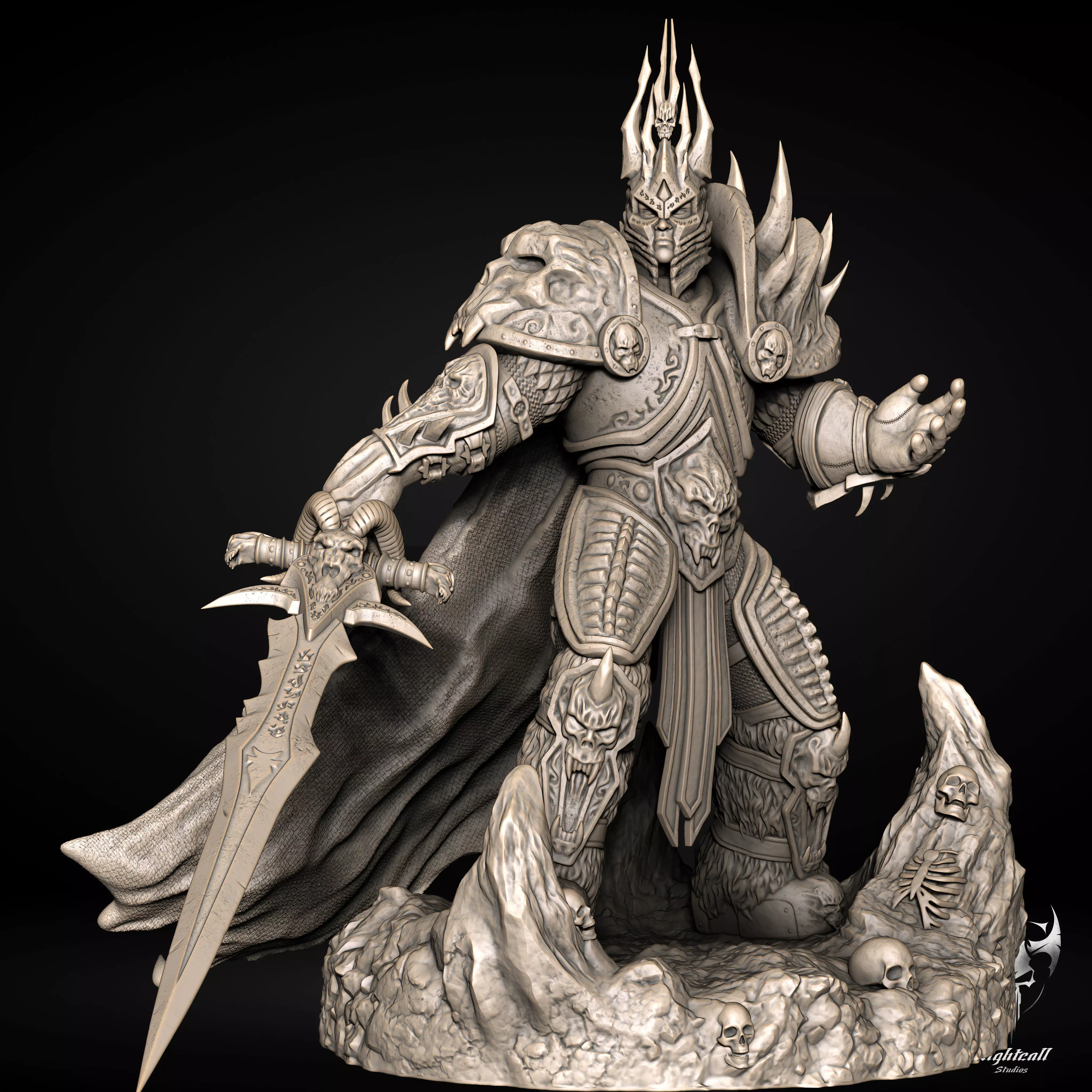 Arthas the Lich King 3D print model  3D print model_0