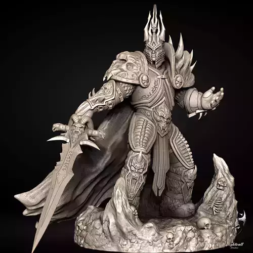 Arthas the Lich King 3D print model 