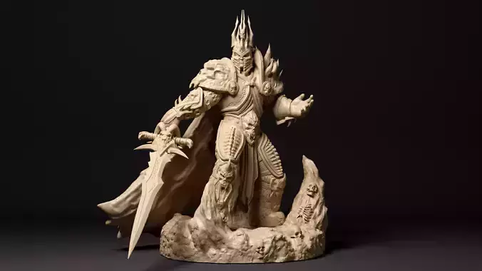 Arthas the Lich King 3D print model  3D print model