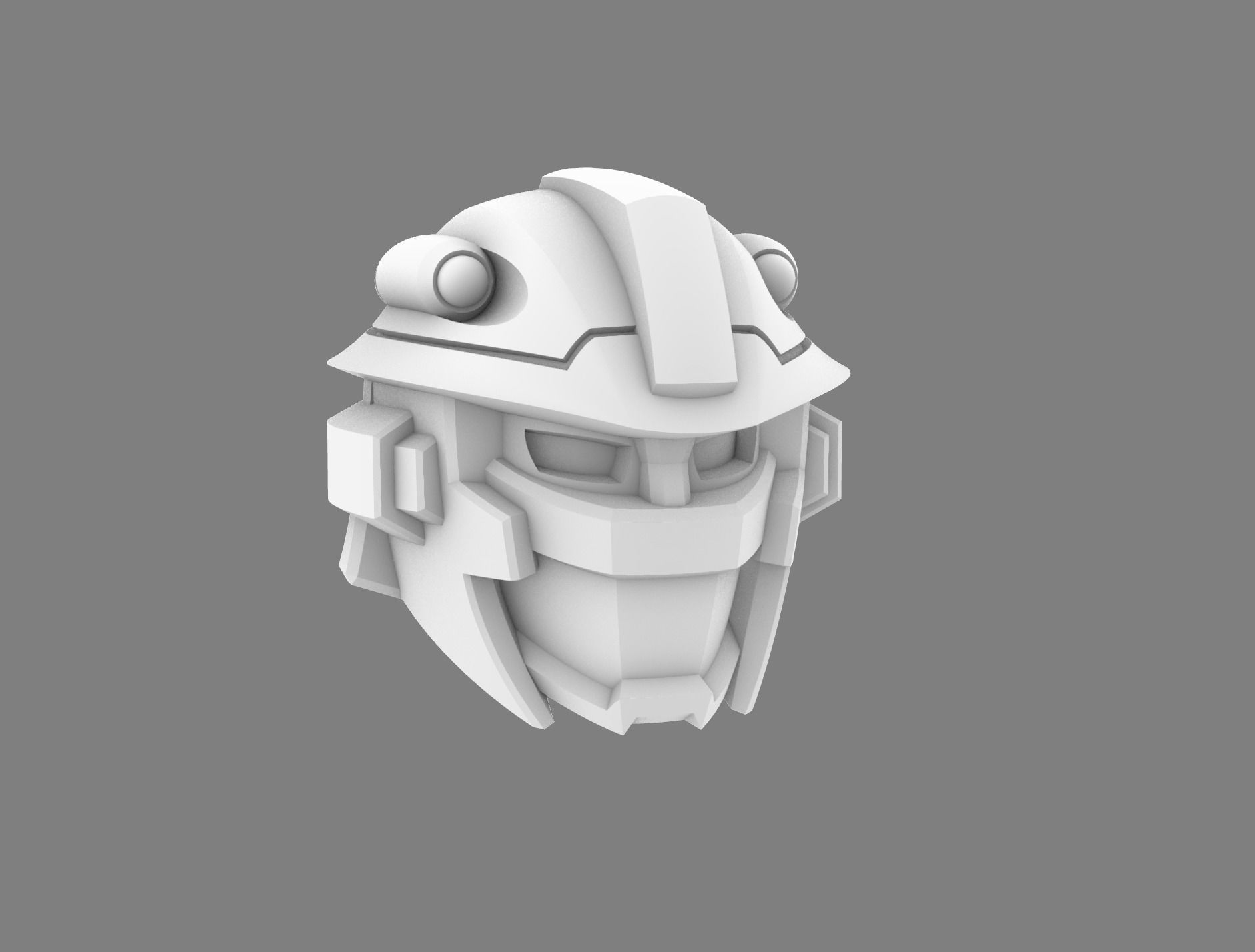 Krok head for CW deluxe Air Raid 3D print model_1