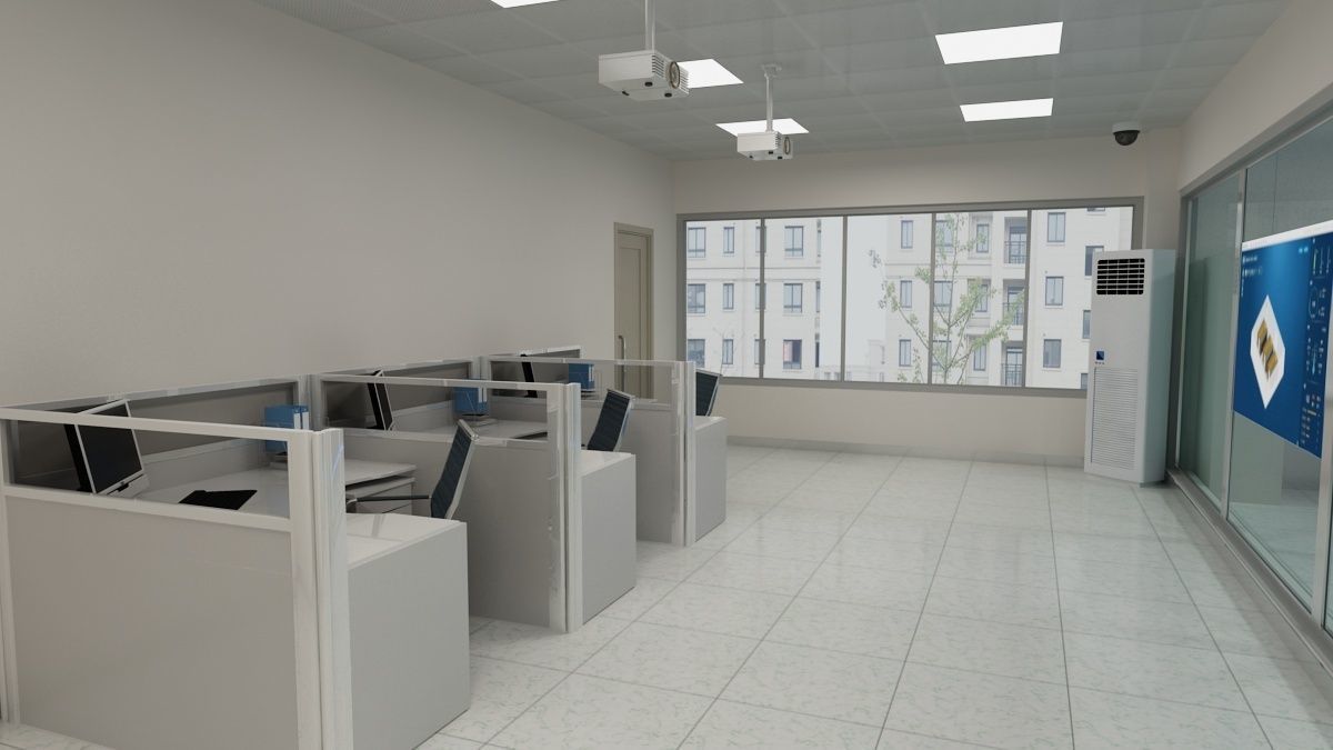 Computer Server Room 3D model_9