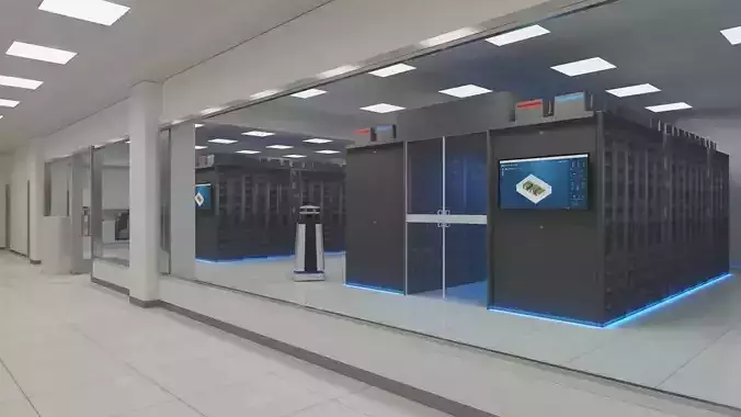 Computer Server Room 3D model