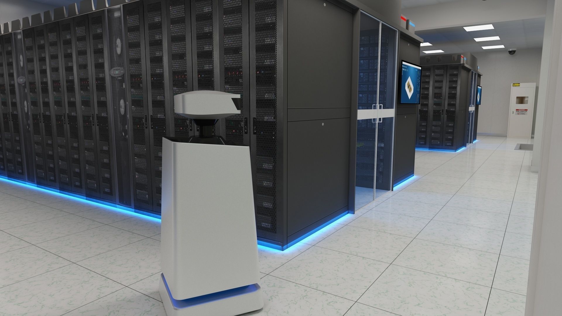 Computer Server Room 3D model_4