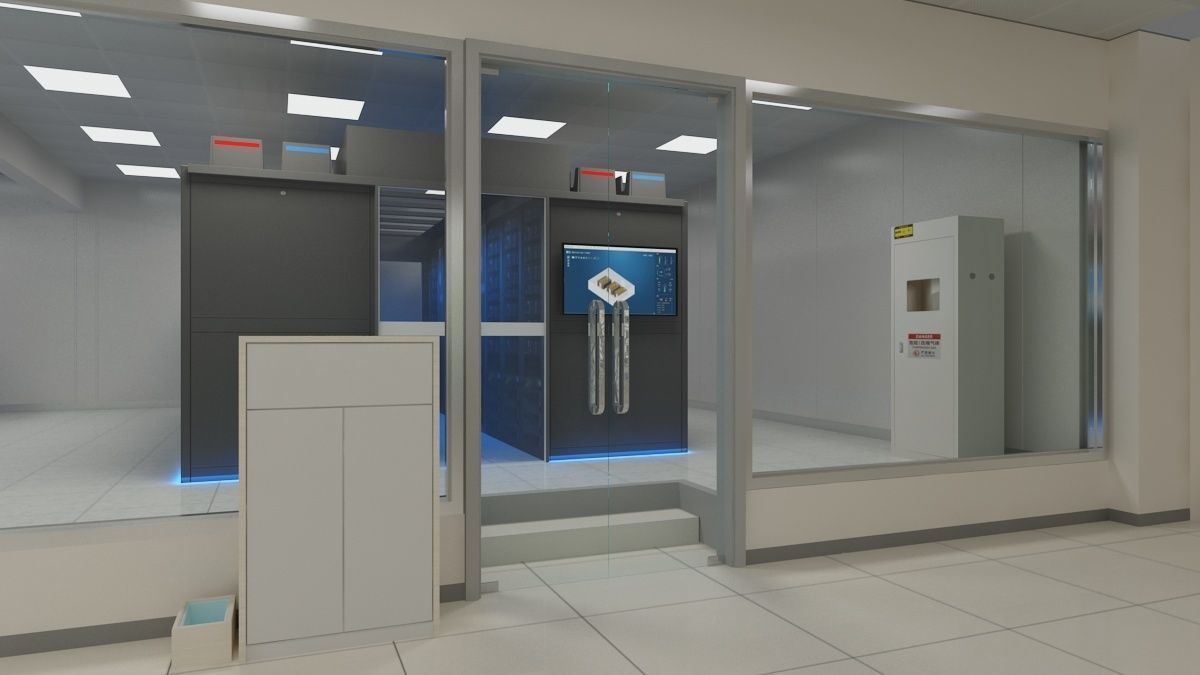 Computer Server Room 3D model_12