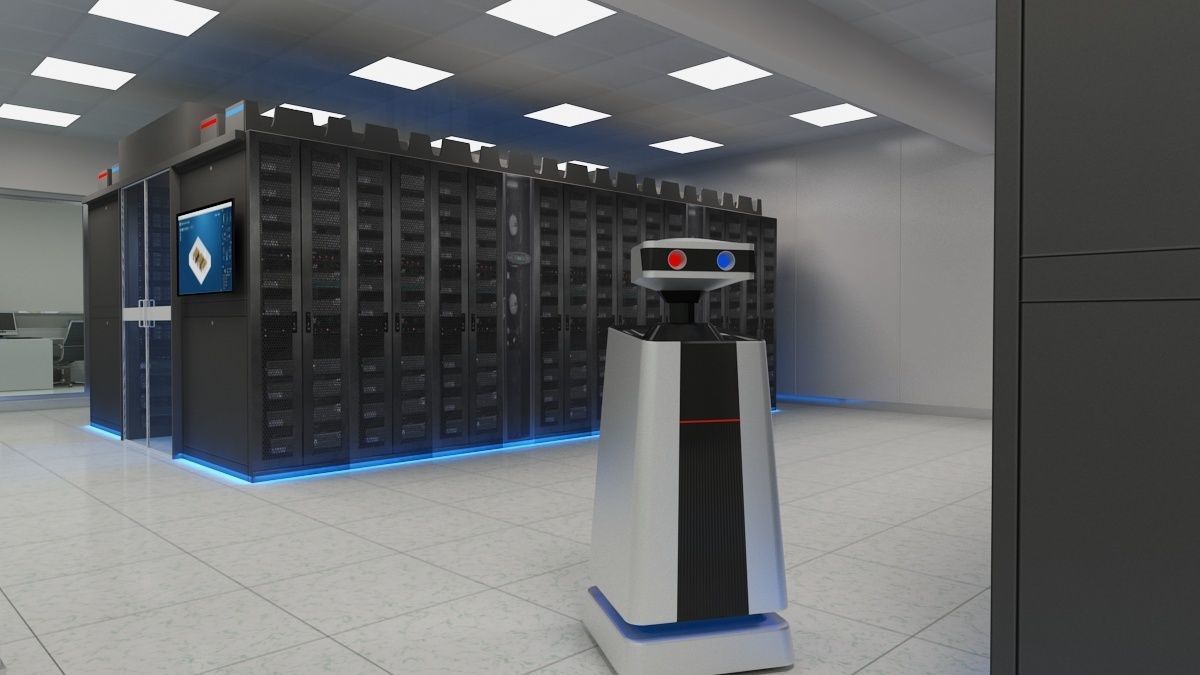 Computer Server Room 3D model_7