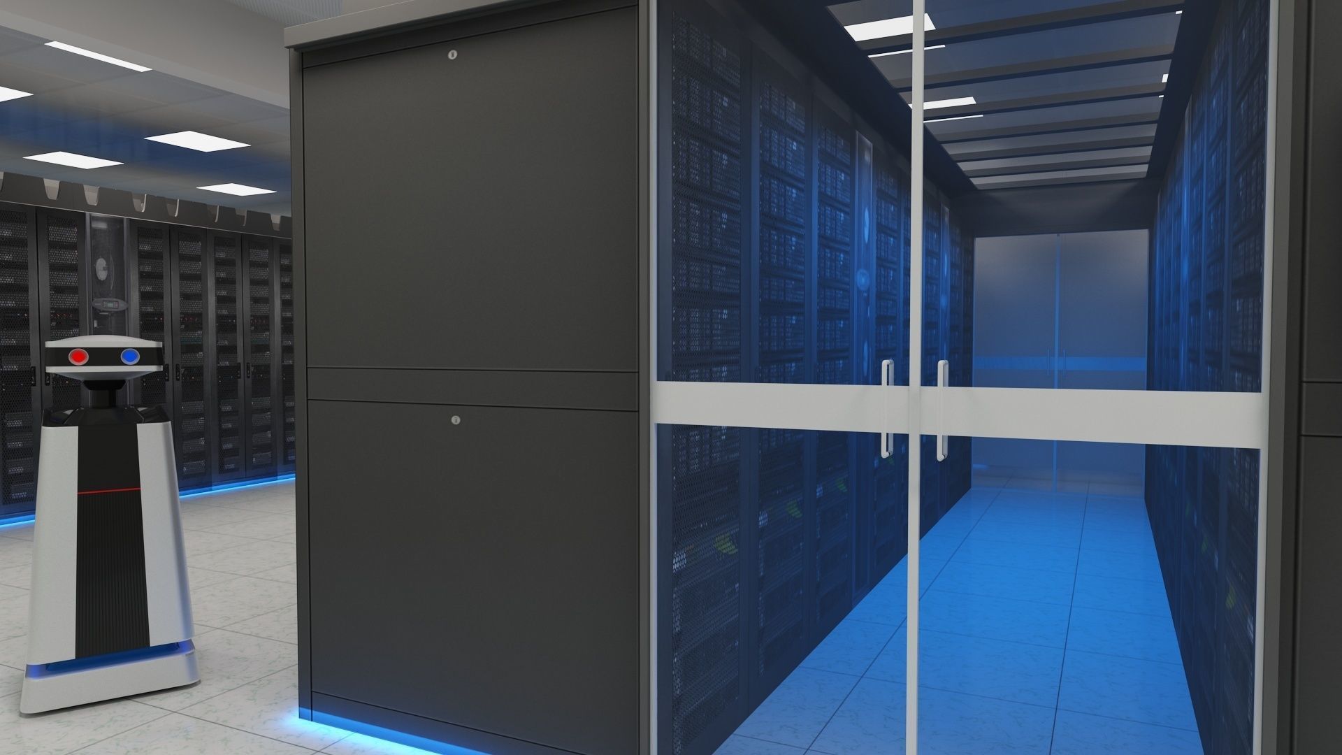 Computer Server Room 3D model_5