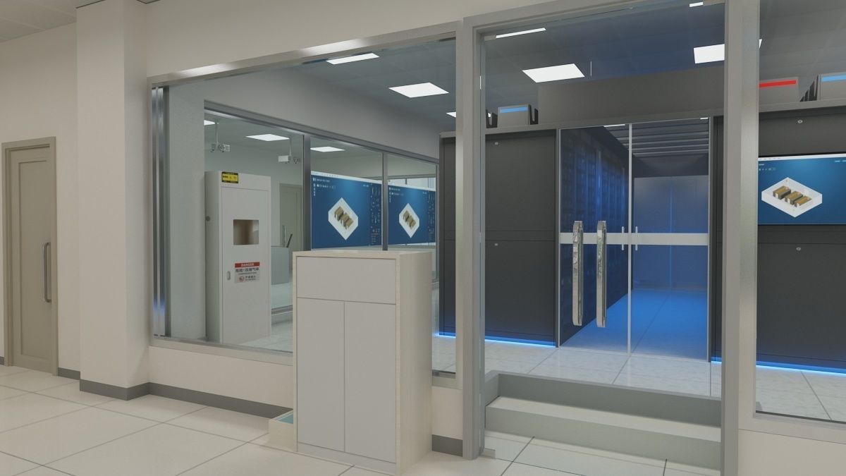 Computer Server Room 3D model_8