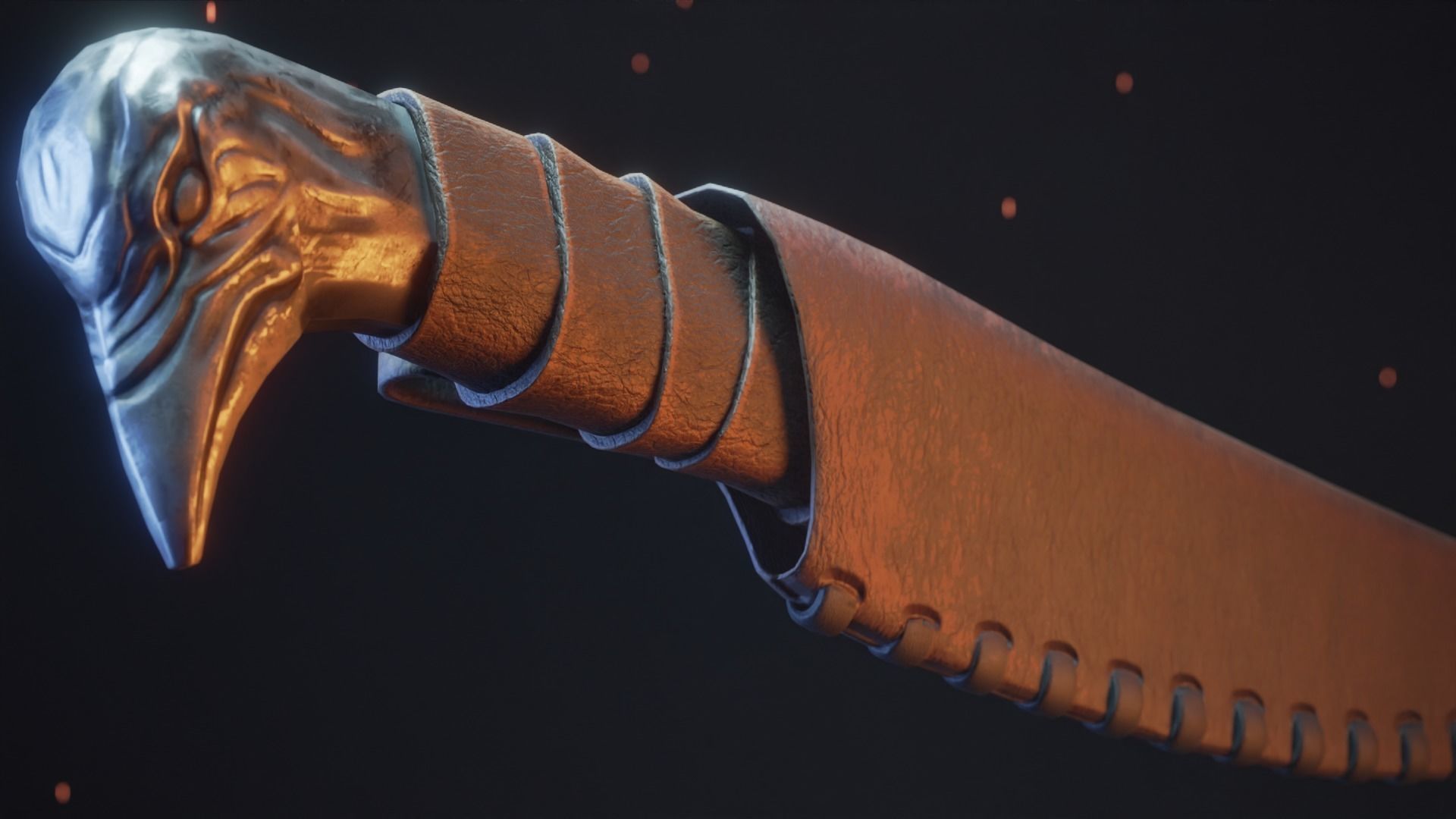 Viking Dagger 1 Low-poly 3D model_5