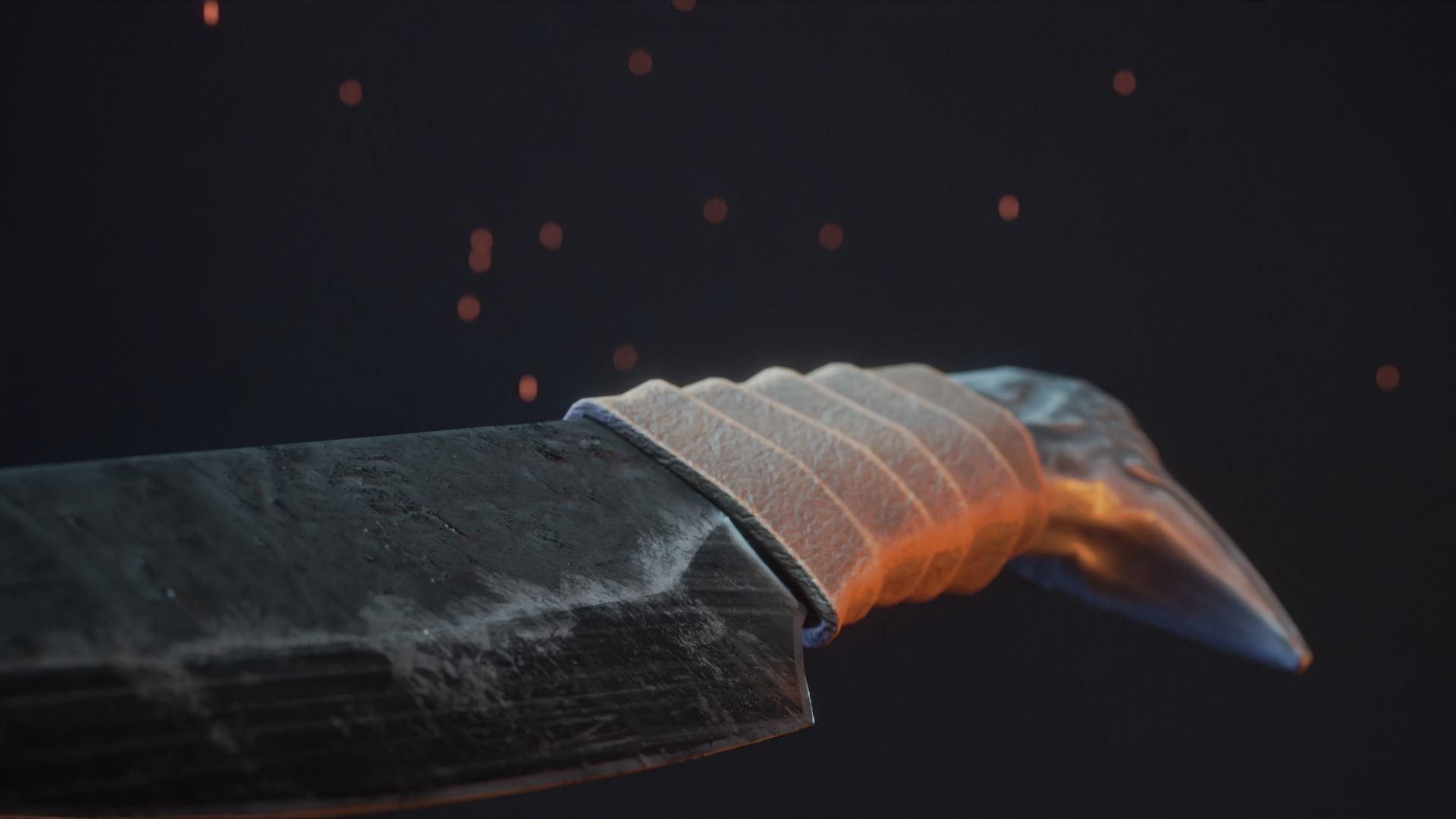 Viking Dagger 1 Low-poly 3D model_4