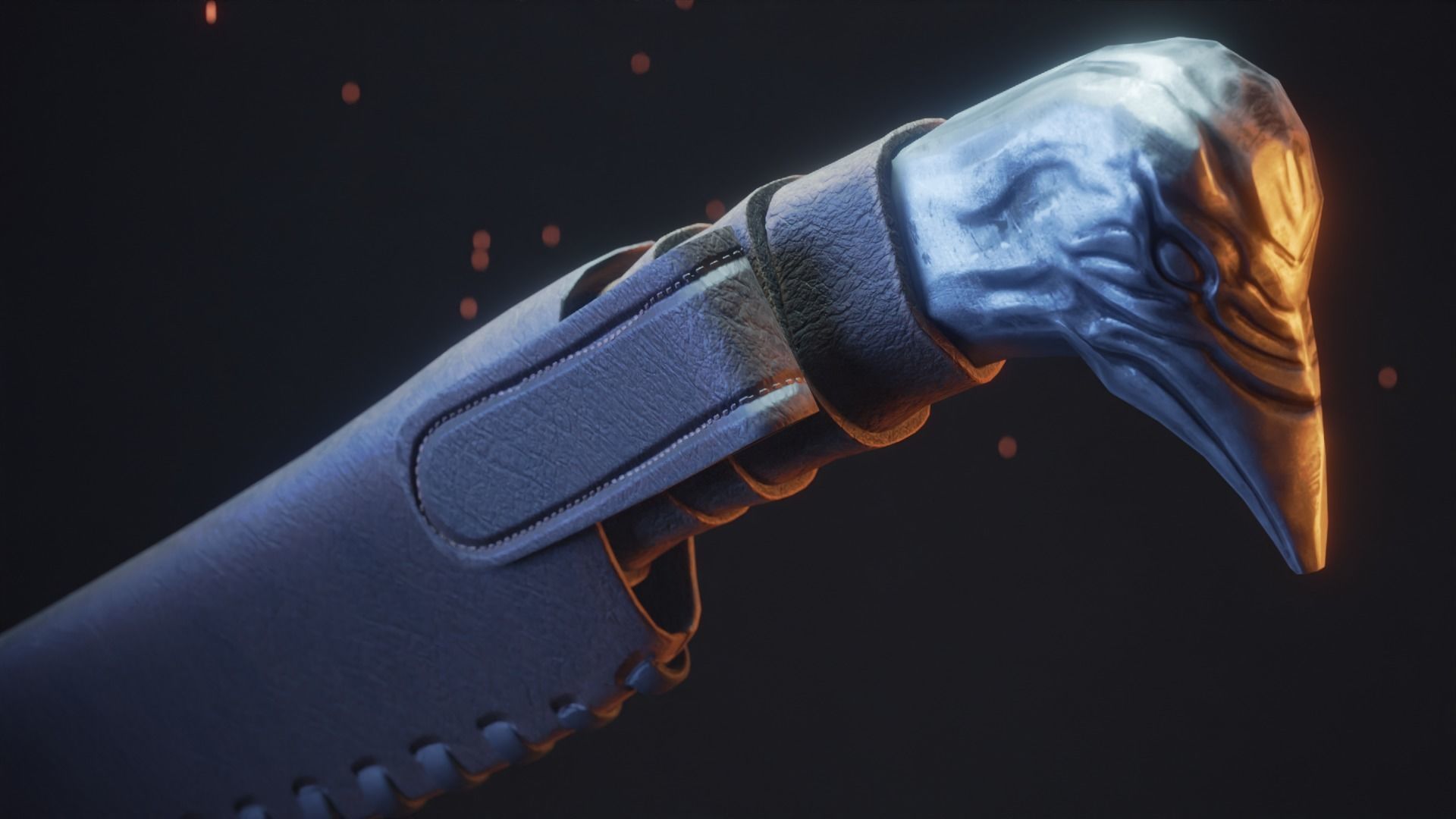 Viking Dagger 1 Low-poly 3D model_6