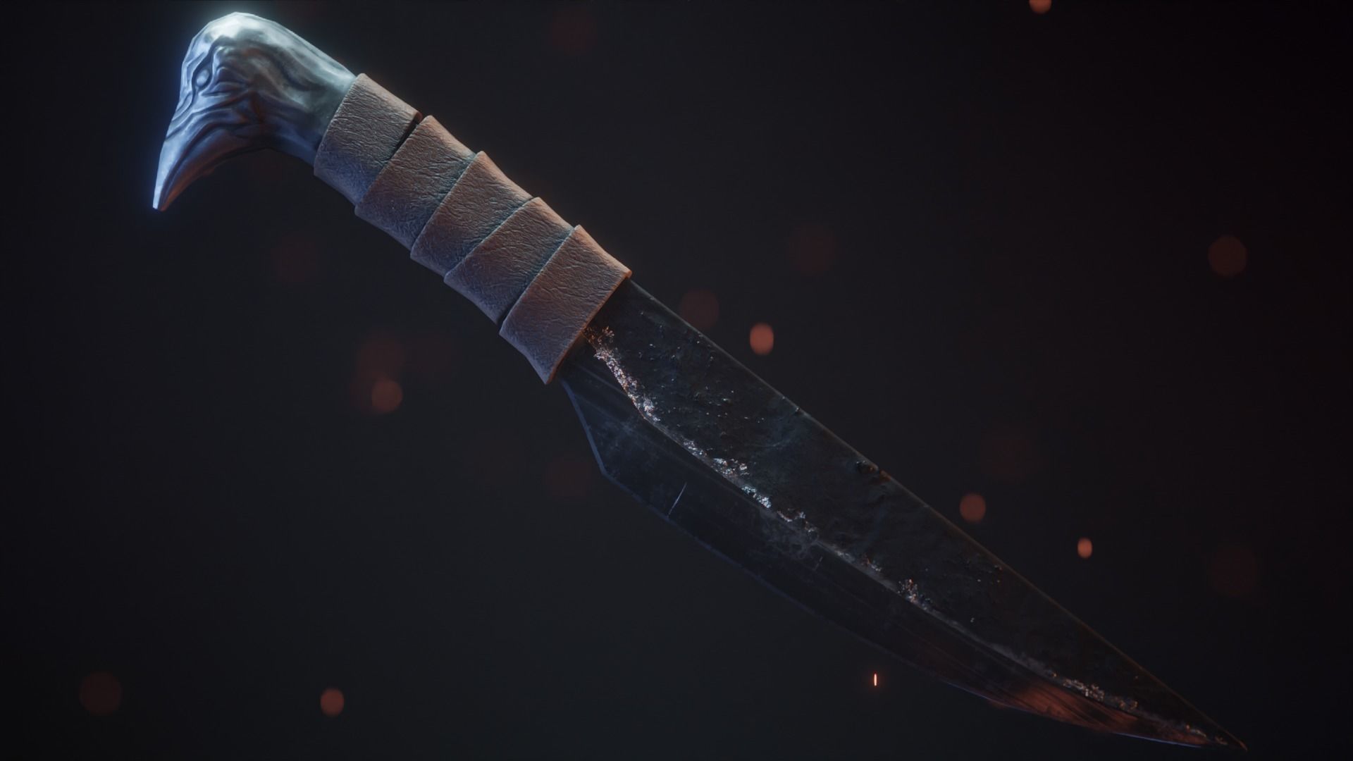 Viking Dagger 1 Low-poly 3D model_2