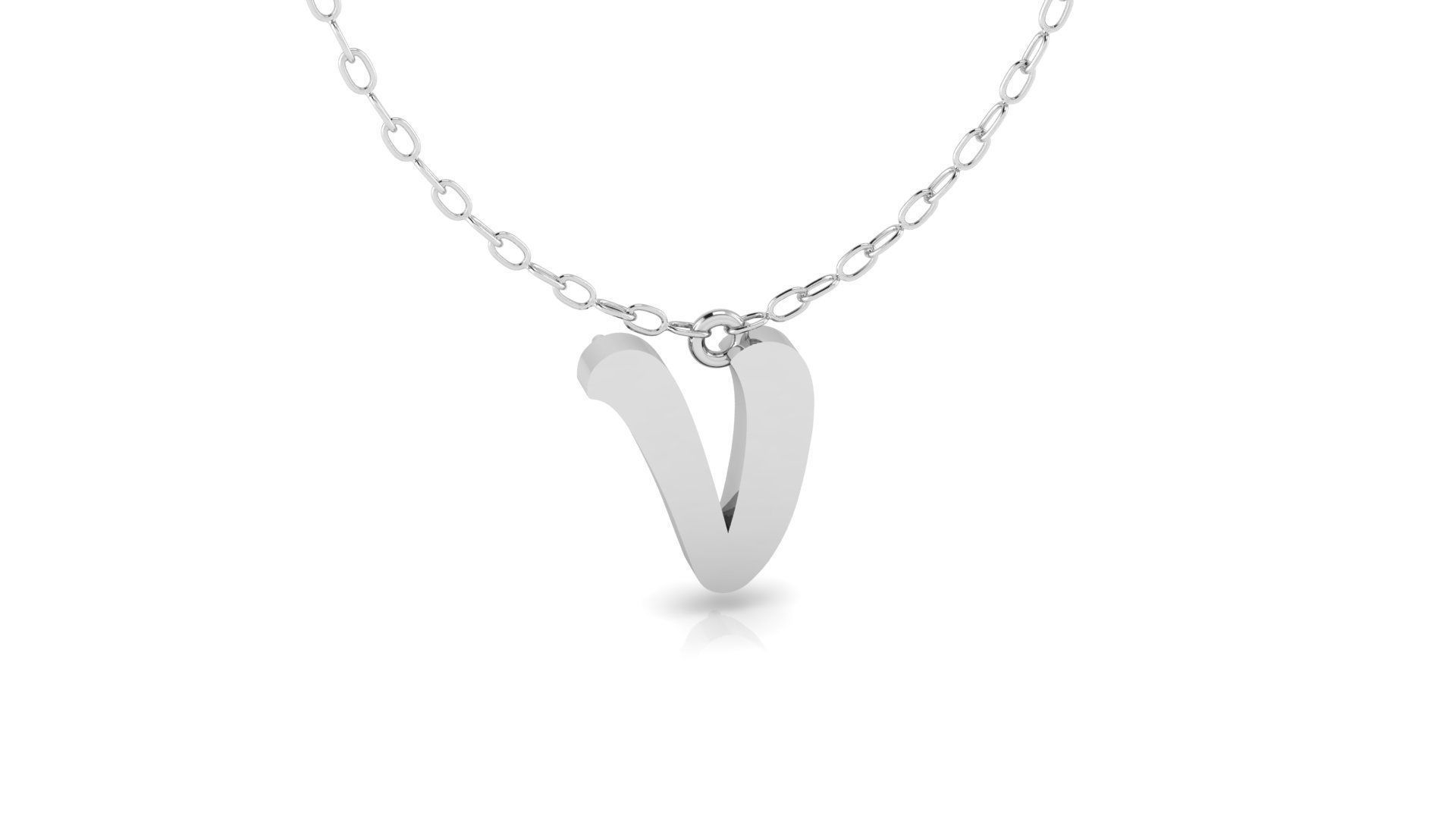 Alphabet Andala Diamond Letters Pendants V 3D print model_13