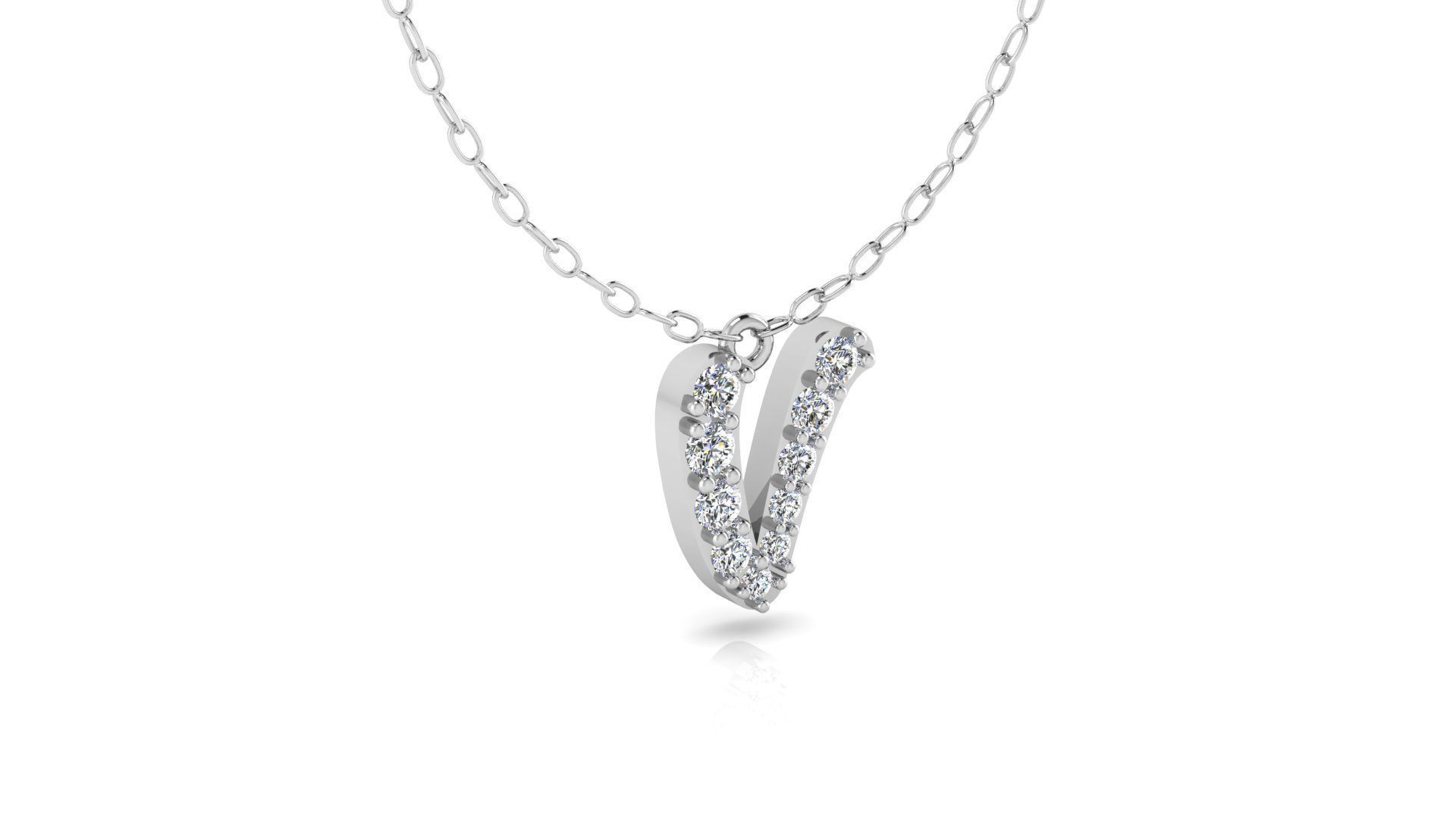 Alphabet Andala Diamond Letters Pendants V 3D print model_4